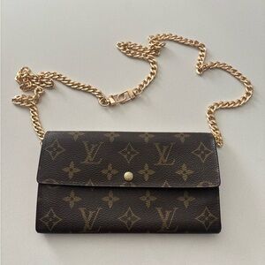 Louis Vuitton Brown Monogram Sarah Wallet
